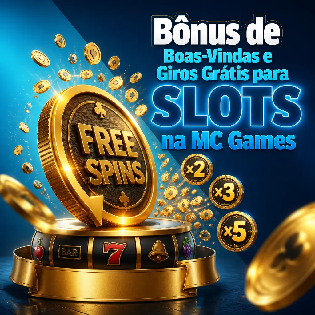 Bônus de boas-vindas com giros grátis em slots na MC Games para novos jogadores após o primeiro depósito