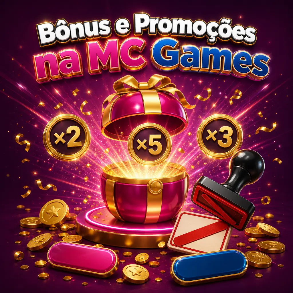 Bônus e promoções da MC Games: regras de rollover, prazos e condições para boas-vindas, giros grátis e cashback.