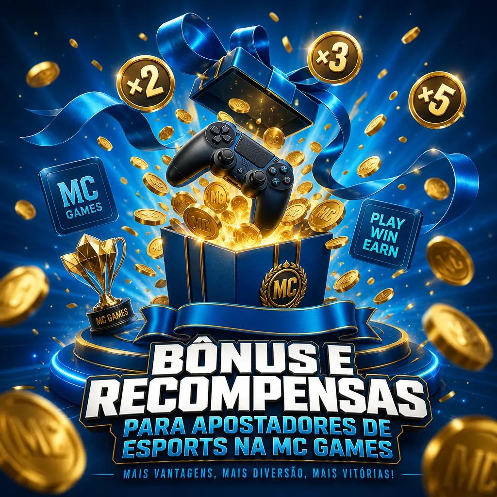 Bônus de boas-vindas em freebet e cashback semanal para apostas em esports na MC Games durante torneios de CS2 e LoL
