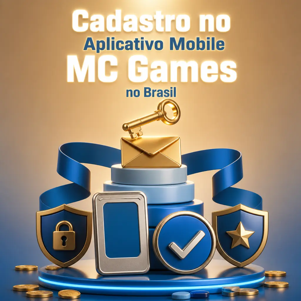 Tela de cadastro no aplicativo MC Games mostrando formulário de registro para liberar bônus e apostas no Brasil