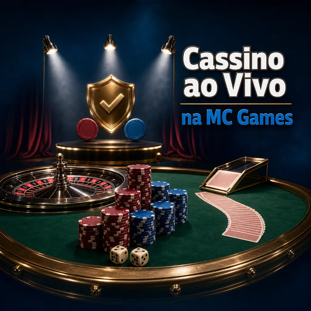 Cassino ao vivo na MC Games com mesas de blackjack, roleta e bacará transmitidas por crupiês profissionais 24 horas