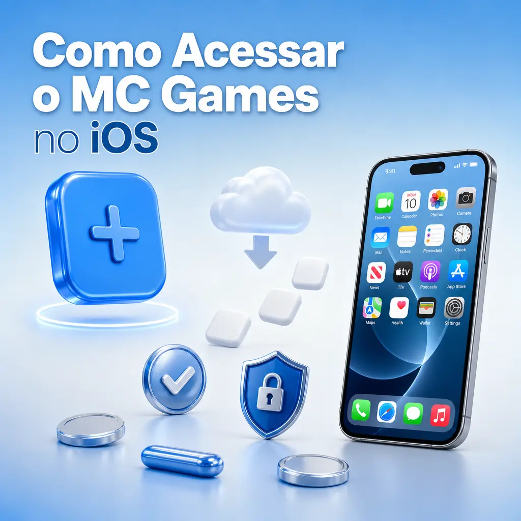 Como acessar o MC Games no iOS pelo Safari e adicionar o site à Tela de Início do iPhone