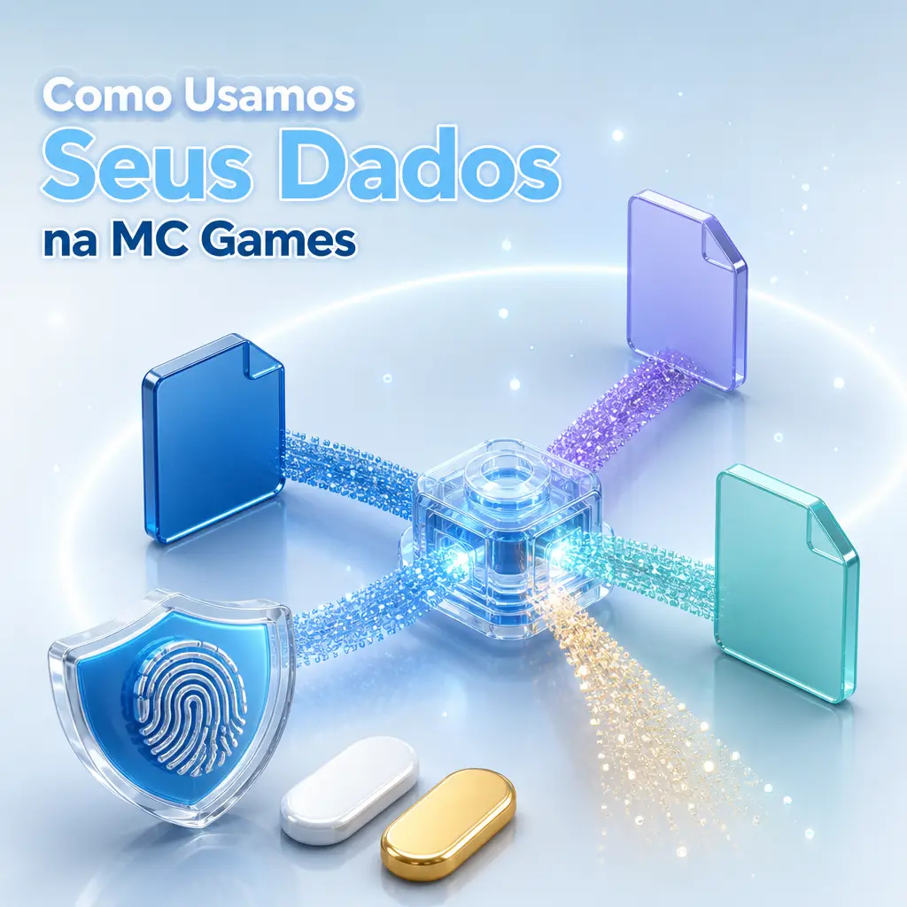 Uso de dados pessoais na MC Games: verificação de identidade, pagamentos, prevenção a fraude, KYC/AML e marketing.