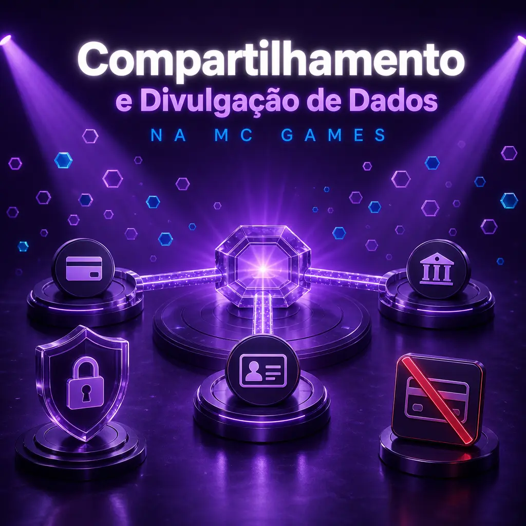 Compartilhamento e divulgação de dados pessoais na MC Games: parceiros de pagamento, KYC, órgãos reguladores e autoridades legais