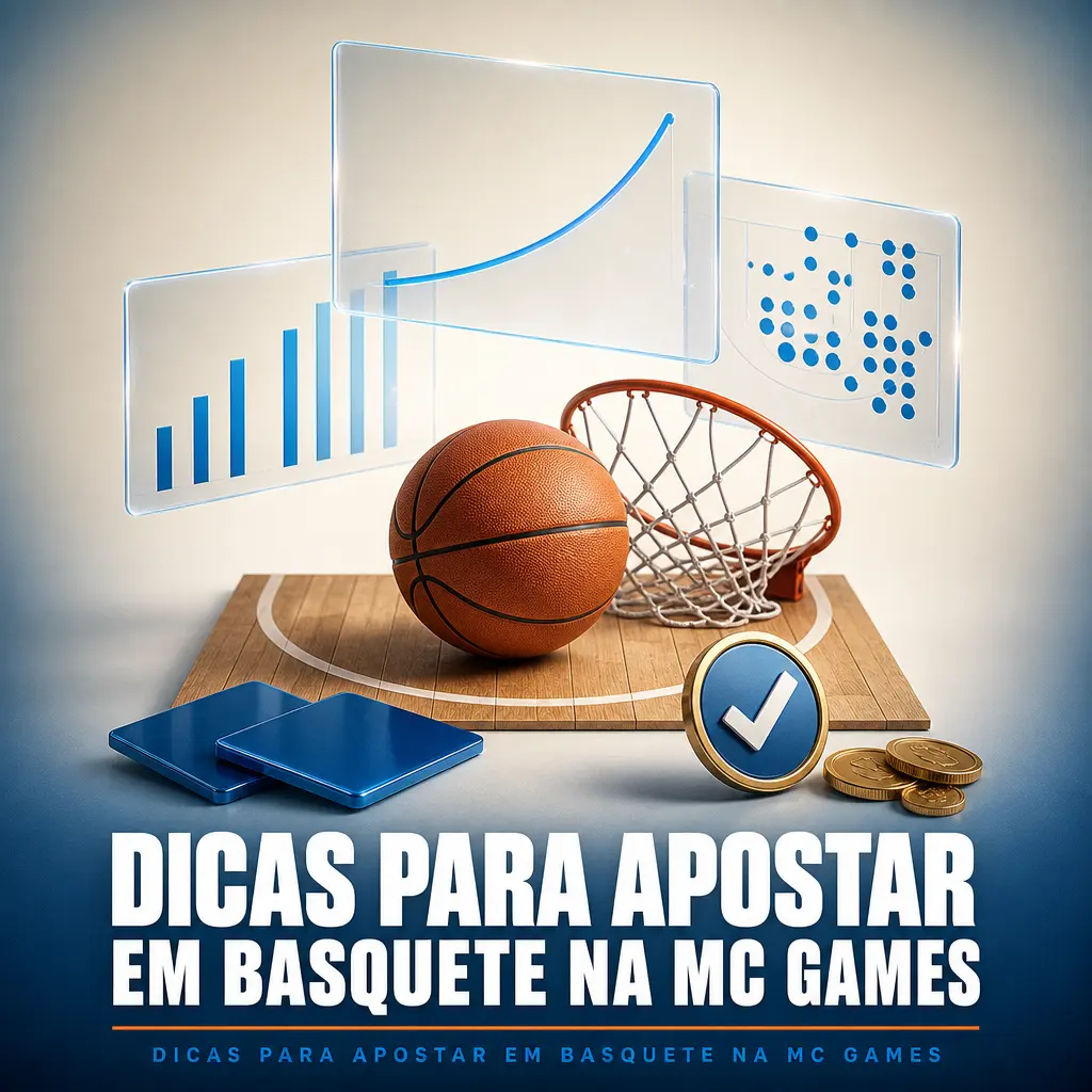 Dicas para apostar em basquete na MC Games: retrospecto, lesões, mando de quadra e gestão de banca.