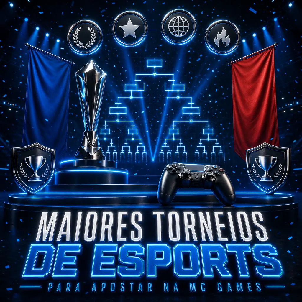 Maiores torneios de esports 2026 para apostar na MC Games: The International, Major CS2, Worlds, VCT Champions e CBLOL