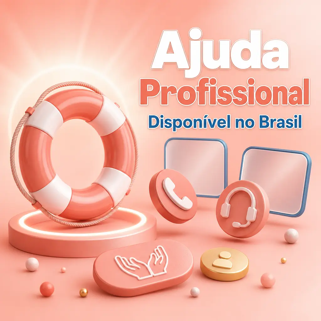 Ajuda profissional gratuita e confidencial no Brasil para dependência em jogos: CVV, Jogadores Anônimos e CAPS.
