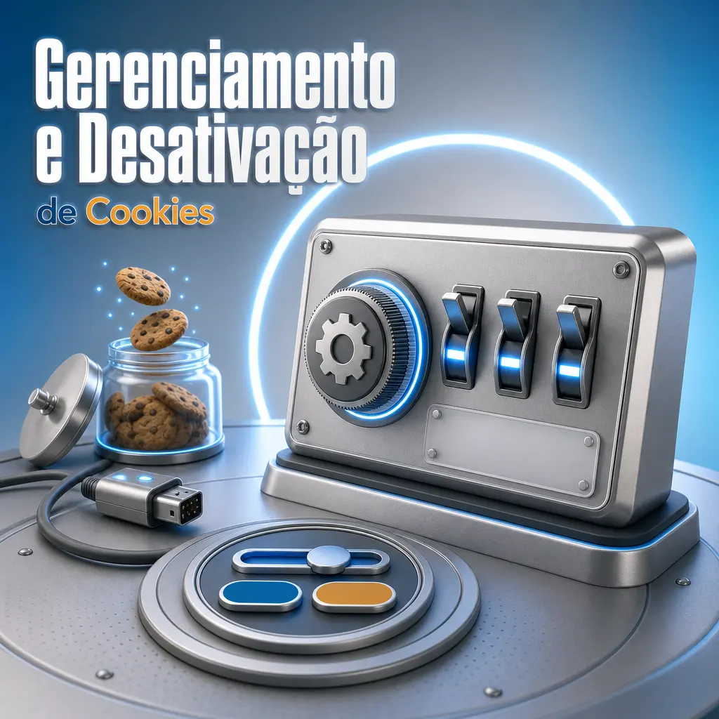 Configurações de navegador para gerenciar e desativar cookies da MC Games, incluindo cookies essenciais e de sessão