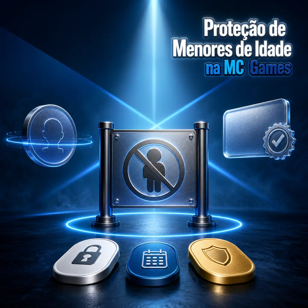 Verificação de idade na MC Games impede acesso de menores de 18 anos conforme Lei nº 14.790/2023